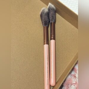 2 Luxie 640 Pink Pro Precision Tapered Make Up Brush Brand New